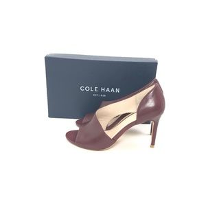 Cole Haan Viveca Shiraz Open Toe Pumps, Size 6.5